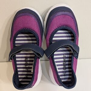 FREE* Toddler Girls Purple Stretch Mary Jane Shoes, Size 9